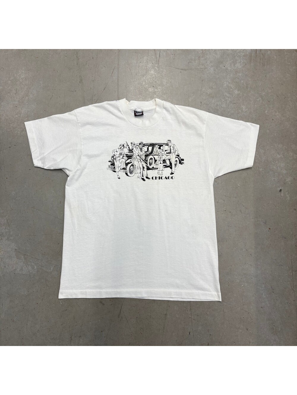 Vintage 90s Al Capone "There Are No Gangsters In Chicago" T-Shirt Extra Large